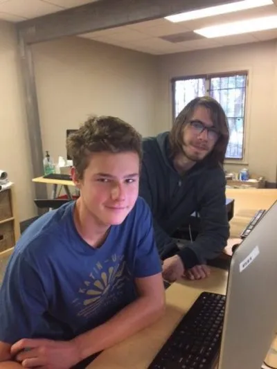 Former League Student Visits Classroom
