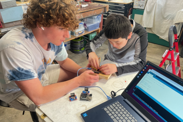 Robot prototype built by students