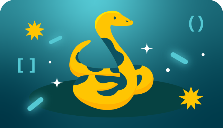 Illustration representing Python coding